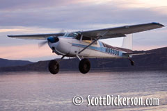 Cessna 175 tail dragger with Alaskan bush wheels