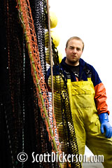 Commercial fisherman during Togiak herring fishery in Bristol Bay, Alaska.