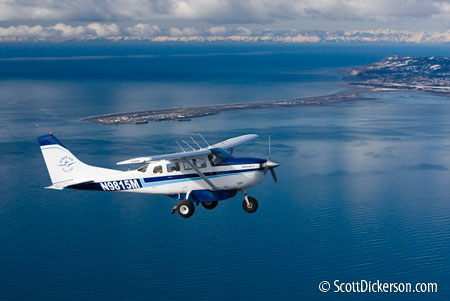 aerial photographer - air to air photo of airplane in Alaska