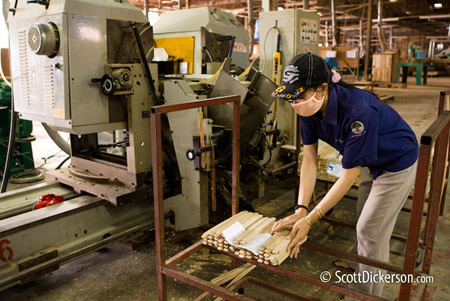 Photo of FSC certified furniture manufacturing in Vietnam.