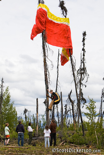 Paragliding maneuvers training weekend with Chris Santacroce and Midnight Sun Paragliding in Alaska.