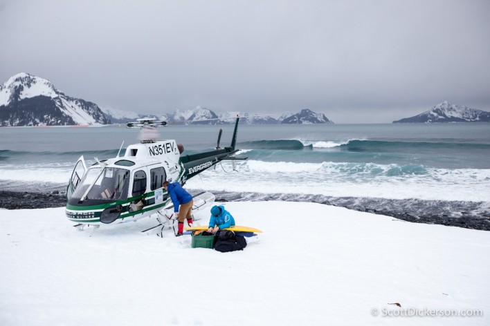 Helisurfing in Alaska