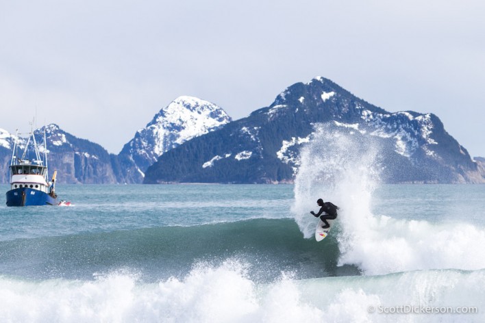 Ian Walsh surfing Alaska