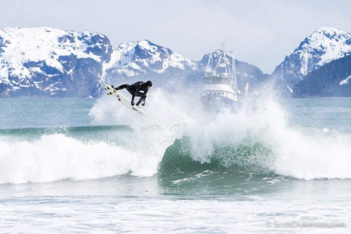 Ian Walsh surfing Alaska