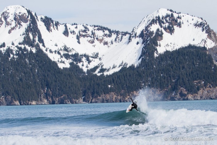 Ian Walsh surfing Alaska