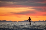 Sunset SUP Alaska, Scott Dickerson Photography