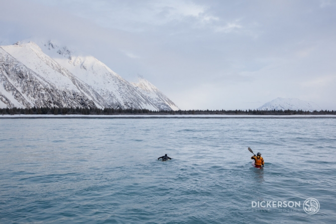 Winter surf trip aboard a commercial fishing boat in Alaska.