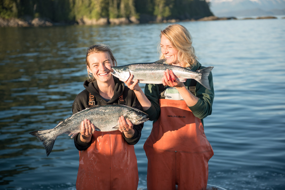 Catching Salmon Sisters In Their Natural Habitat