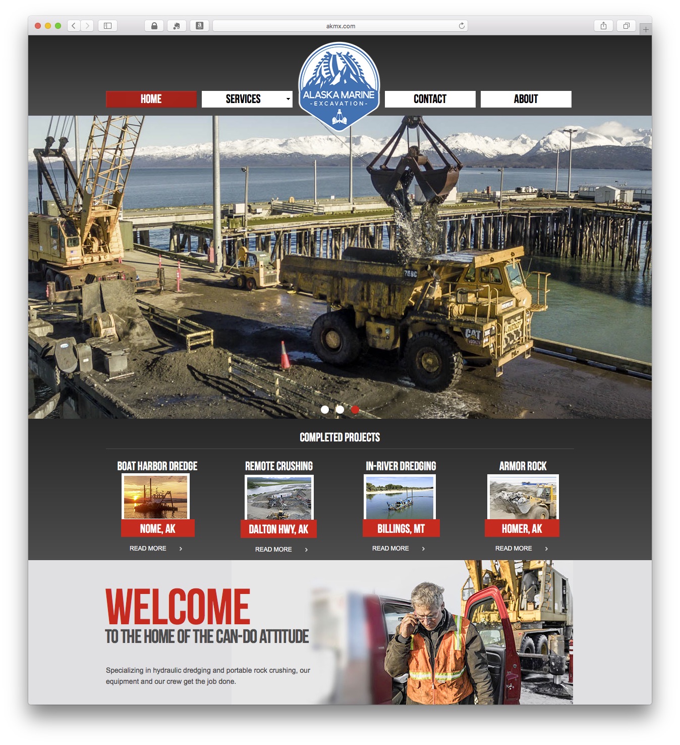 Alaska Marine Excavation’s New Website